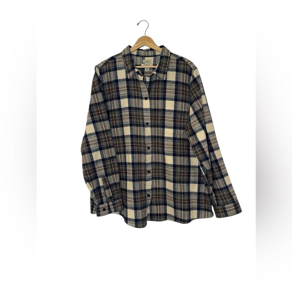 L.L. Bean Relaxed Fit Cotton Flannel